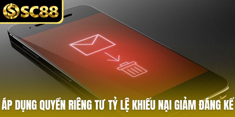 Áp dụng quyền riêng tư tỷ lệ khiếu nại giảm đáng kể